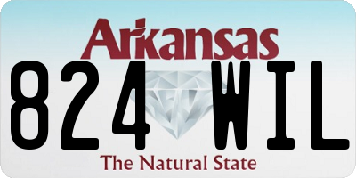 AR license plate 824WIL