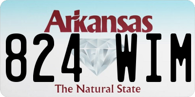 AR license plate 824WIM