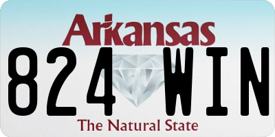 AR license plate 824WIN