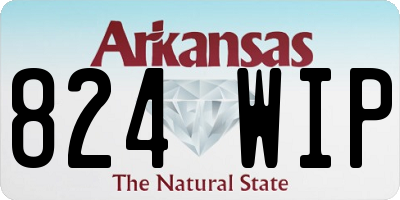 AR license plate 824WIP