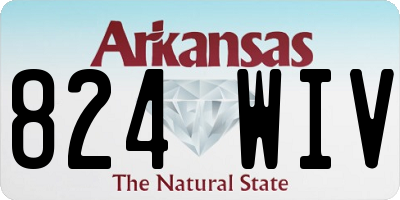 AR license plate 824WIV