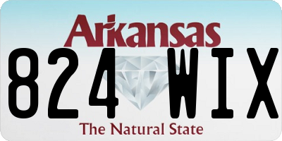 AR license plate 824WIX