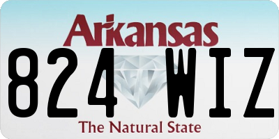 AR license plate 824WIZ
