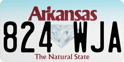 AR license plate 824WJA