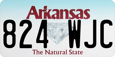 AR license plate 824WJC