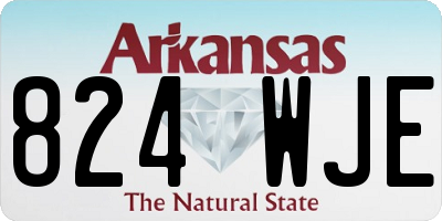 AR license plate 824WJE