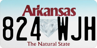 AR license plate 824WJH