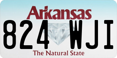 AR license plate 824WJI