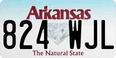 AR license plate 824WJL