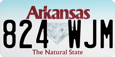 AR license plate 824WJM
