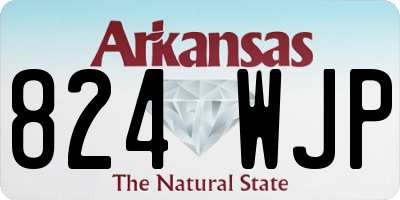 AR license plate 824WJP