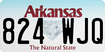 AR license plate 824WJQ