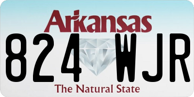 AR license plate 824WJR