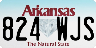 AR license plate 824WJS