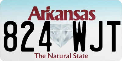AR license plate 824WJT
