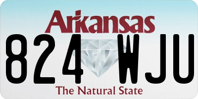 AR license plate 824WJU