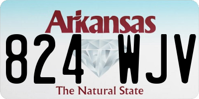 AR license plate 824WJV