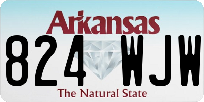 AR license plate 824WJW
