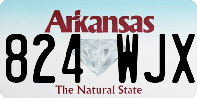 AR license plate 824WJX