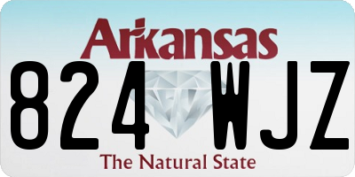 AR license plate 824WJZ