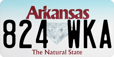 AR license plate 824WKA