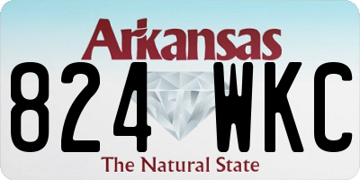 AR license plate 824WKC