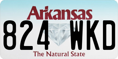 AR license plate 824WKD