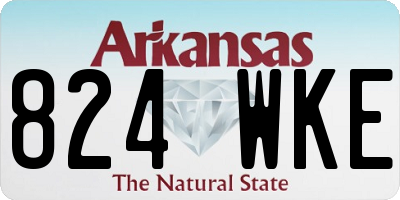 AR license plate 824WKE
