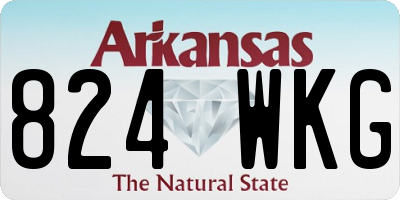 AR license plate 824WKG