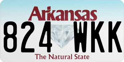 AR license plate 824WKK