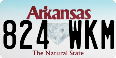AR license plate 824WKM
