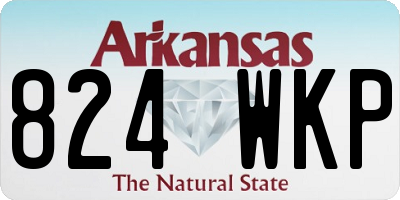 AR license plate 824WKP