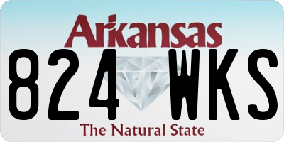 AR license plate 824WKS