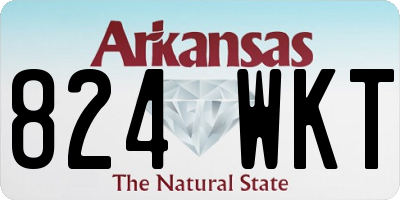 AR license plate 824WKT