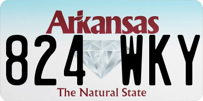 AR license plate 824WKY