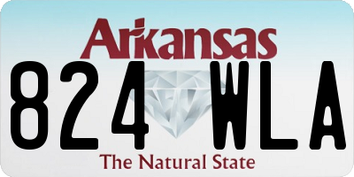 AR license plate 824WLA