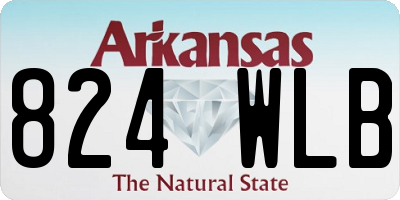 AR license plate 824WLB