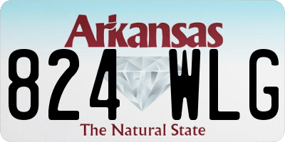 AR license plate 824WLG