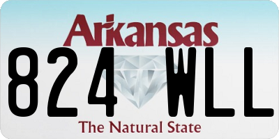AR license plate 824WLL