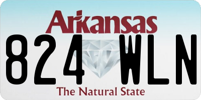 AR license plate 824WLN