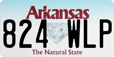 AR license plate 824WLP