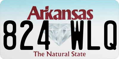 AR license plate 824WLQ