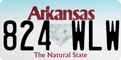 AR license plate 824WLW