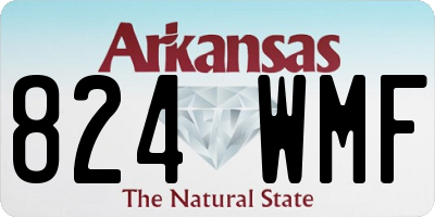 AR license plate 824WMF