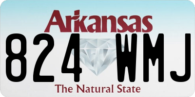AR license plate 824WMJ