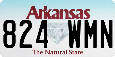 AR license plate 824WMN