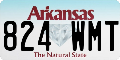 AR license plate 824WMT