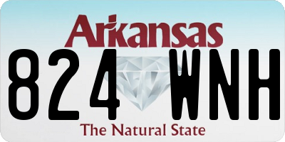 AR license plate 824WNH