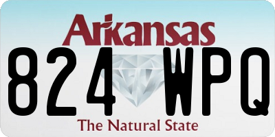 AR license plate 824WPQ