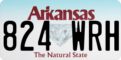 AR license plate 824WRH